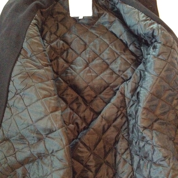 Vintage Wool Pea Coat Men’s Black Nautical Buttons - Picture 6 of 8